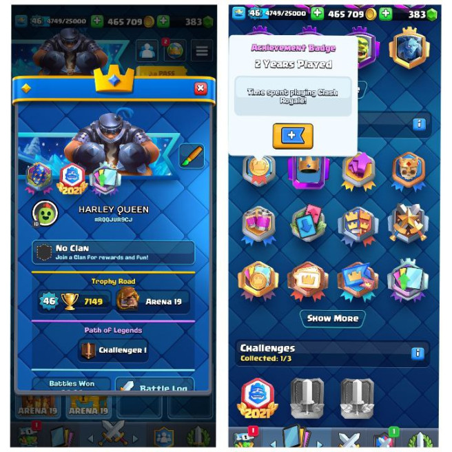 (Android/iOS) KT 14 - lvl 46 - Cards109/120 - Max Card 28 _lvl 13 card 3 /Emote 82 / skin tower 4
