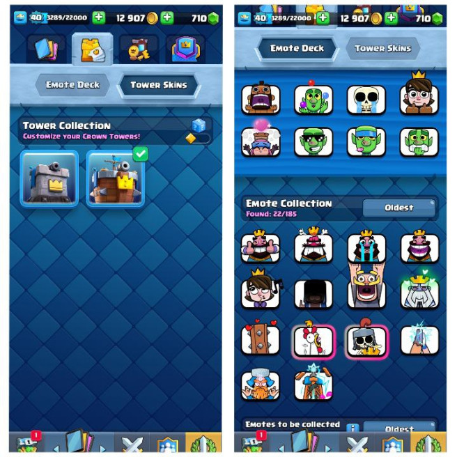 (Android/iOS) KT 13 - lvl 40 - Cards103/120- Max Card 10 _lvl 13 card 1 /Emote 22 / skin tower 2