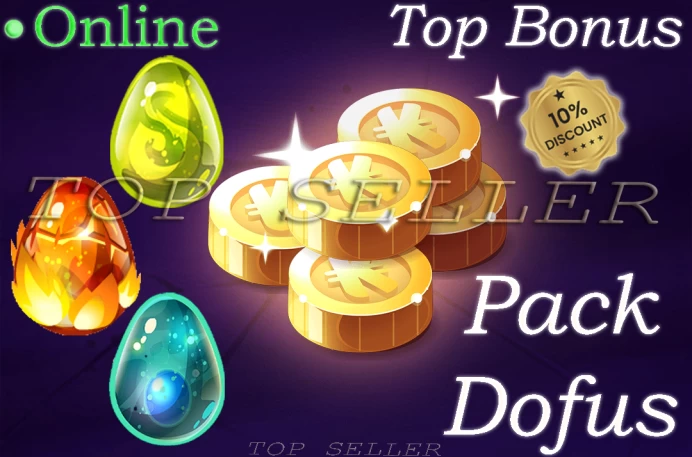 Pack 3 Dofus : Dofus emeraude + Dofus turquoise + Dofus pourpre + Top Bonus - Delivery time ==> 5 minutes
