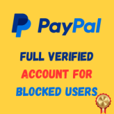 Paypal Full Verified account for blocked users Passed limit With email access