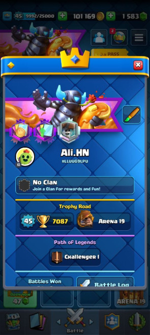 (Android/iOS) KT14 - lvl45 - Cards109/120 - Max Card 28&nbsp; _lvl 13 card 4 /Emote 65 / skin tower 4