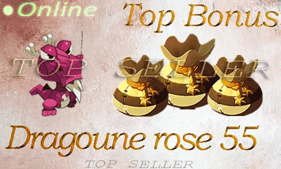 Familier Dragoune rose +55 En sagesse + Top Bonus - livraison 5 minutes . [Boune.Top Seller ]