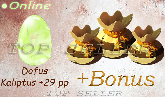 [ Top Seller ] ==> Dofus Kaliptus +29 prospection + Bonus - livraison expresse : 5 minutes
