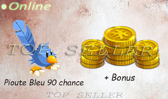 Pioute bleu 90 chance + bonus - livraison 5 minutes