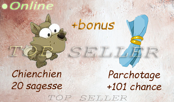 parchotage +101chance + chienchien 20 sagesse + bonus - livraison 5 minutes