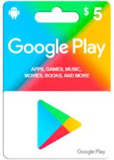 Gift card play store 5$ USA