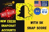Compte Snapchat avec un score de 5000 (5k) SnapScore - Qualité supérieure Snapchat Snapchat Snapchat Snapchat Snapchat Snapchat