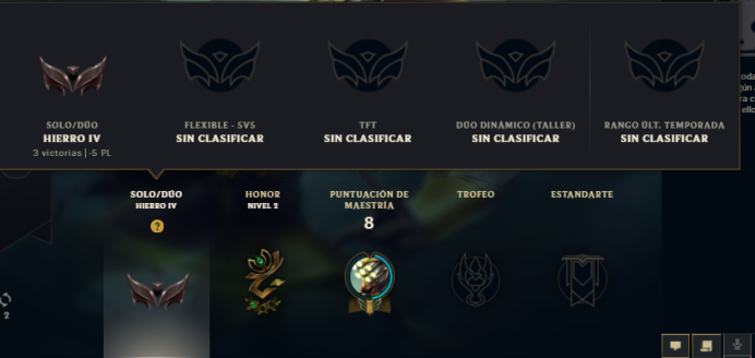 (NA)Account Iron 4 (0 PL)This season // Unverified Email