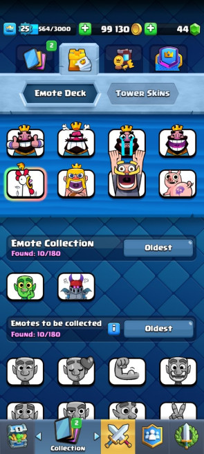 (Android/iOS) KT 8 - lvl 25 - Cards60/120 - Max Card 0 _lvl 11 card 1 /Emote 10 / skin tower  2