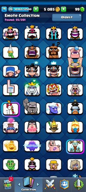 (Android/iOS) KT12 - lvl35 - Cards106/120 - Max Card 5 _lvl 13 card 4 /Emote 55 / skin tower 2