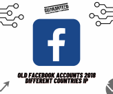 Old FACEBOOK ACCOUNTS 2018 DIFFERENT COUNTRIES IP