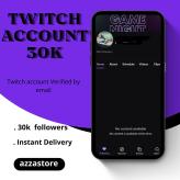 Auto delivery + Twitch [30K Followers] account + 2023 + Email access +