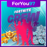 FORTNITE CREW 1 Month l Battle Pass+ 1000 V-Bucks
