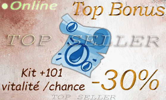 Kit parchotage +101 Chance / vitalite + top Bonus - livraison 5 minutes