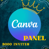 FAST DELIVERY CANVA PRO panel 3000K user