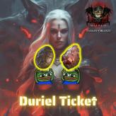 (Duriel ticket) 2 x Mucus-Slick Egg 2 x Shard of Agony Material Package for Summon BOSS Duriel