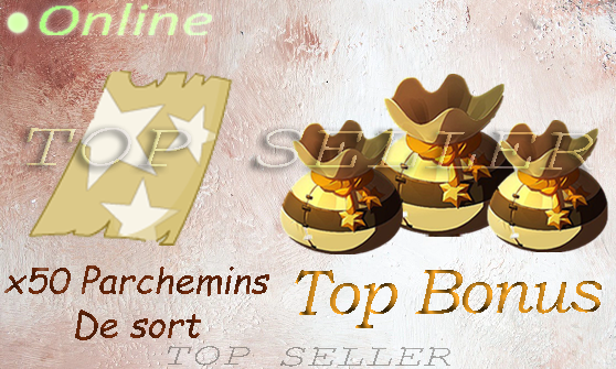 Allisteria : Pack x50 parchemins de sorts ( +1 Point de Sort ) + Top bonus - livraison 5 minutes