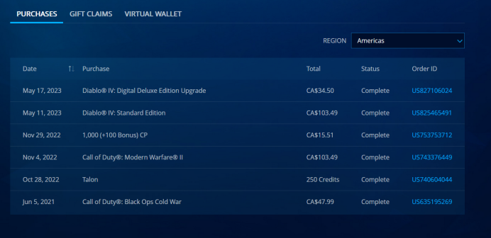 Seize an opportunity / Full mail access / Diablo IV Digital Deluxe Edition Upgrade  / Modern Warfare II  / warzone 2 /  Black Ops Cold War /2782