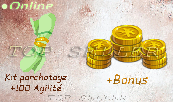 Tylezia : Parchotage +100 Agilite + Top bonus - livraison 5 minutes