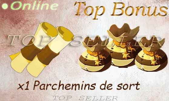 Boune : x1 Parchemins de sort + Top Bonus - Delivery time ==> 5 minutes