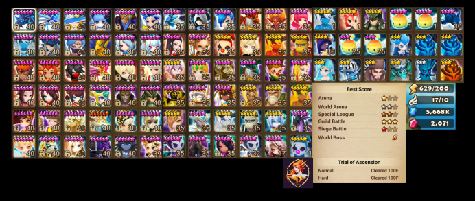 Asia - Arena C1 + 200F + 12 NAT5 + LD4 - Amarna + Leo + Diana + Beth + Chandra + Verad + Anavel + Raki +N