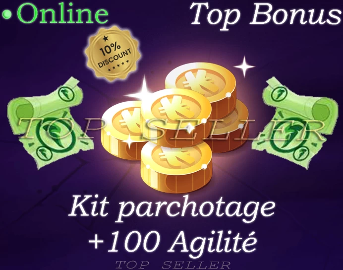 Tylezia : Kit Parchotage +100 Agilite + Top Bonus - livraison 5 minutes
