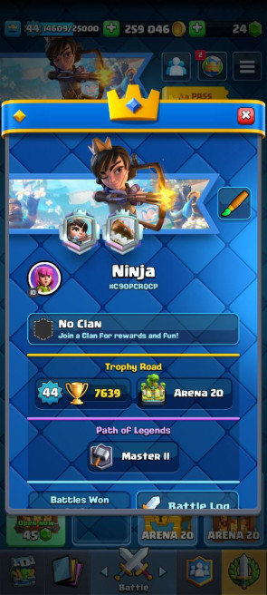 (Android/iOS) KT14 - lvl44 - Cards108/120 - Max Card 19  _lvl 12 card 1 /Emote 65 / skin tower 2