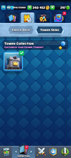 (Android/iOS) KT14 - lvl40 - Cards108/120 - Max Card 16  _lvl 11 card 10 /Emote 50 / skin tower 1