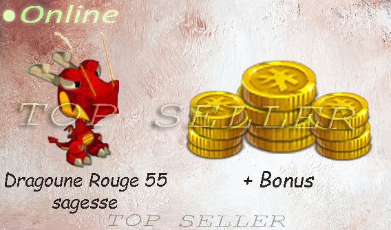 Dragoune Rouge +55 sagesse + bonus - livraison 5 minutes
