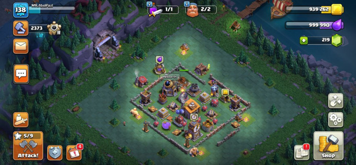 Clash of Clans (Android/iOS) SC ID- [Big Sale] TH 13 - Level 138- Heroes(40/45/20/15) - Build 6 - Cheapest price