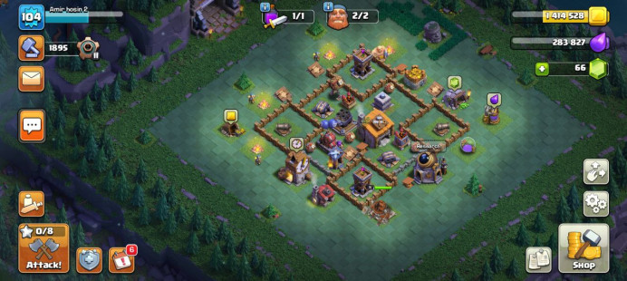 Clash of Clans (Android/iOS) SC ID- TH 11 - Level 104- Heroes(30/40/15) - Build 5 /full map nice