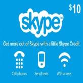 Skype Prepaid Gift Cards 10 USD - Skype Credits Gift Cards Key - Global - 10 USD