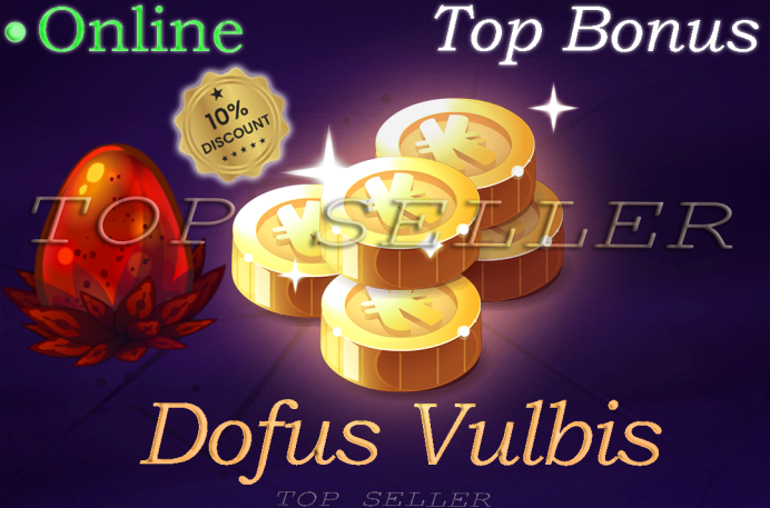 Dofus vulbis + 500.000 Kamas - livraison 5 minutes