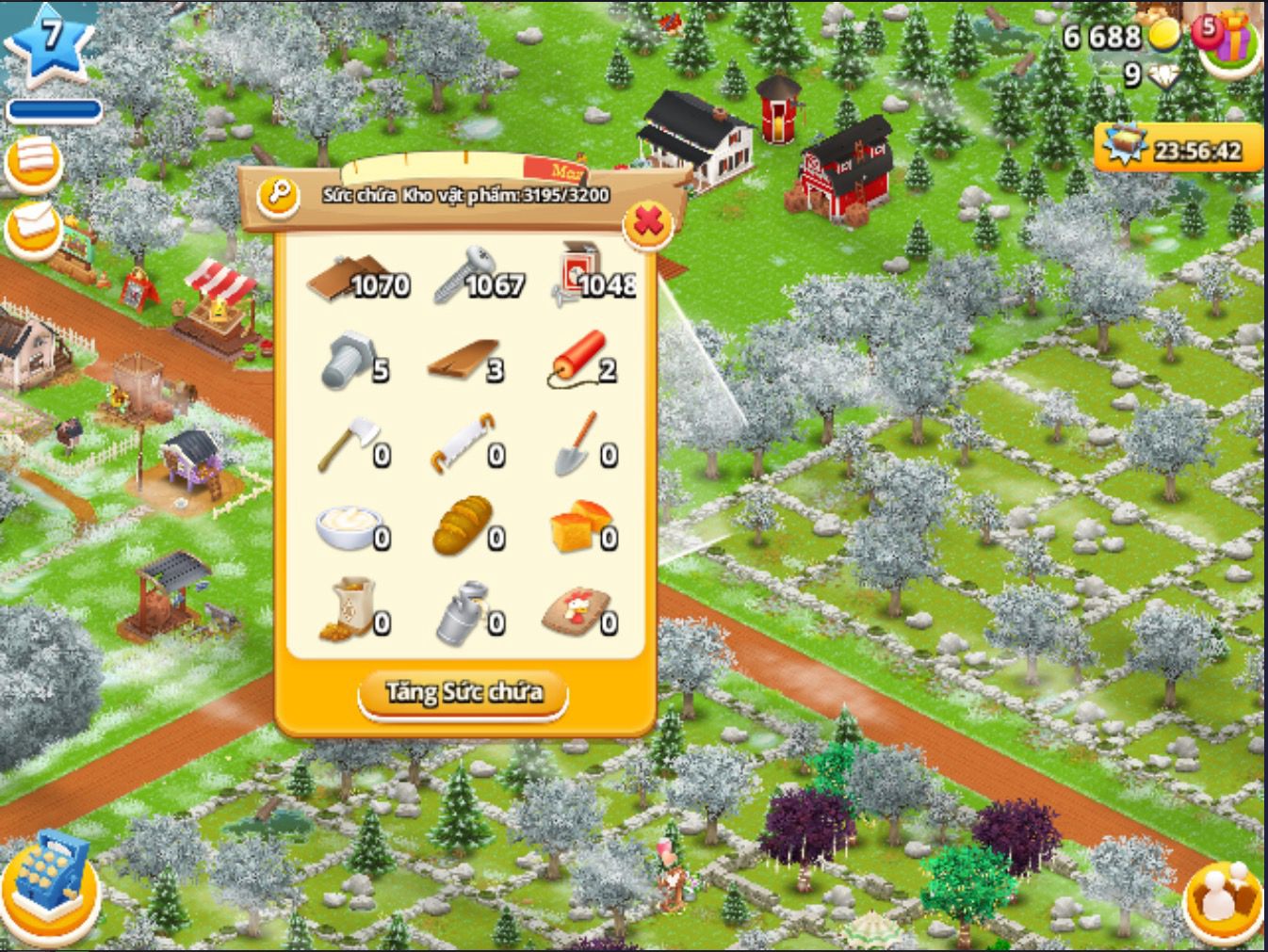 [Android/IOS] HAY DAY FARM Level 7 Barn Storage 3000 1000
