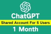 ChatGPT Plus shared account by 5 people