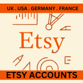 USA . UK . DE |  ETSY ACCOUNTS | VERIFIED BY EMAIL | EMAIL LOGIN INCLUDED | ACCOUNTS ARE GOOD TO START YOUR ONLINE STORE