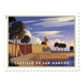 Castillo de San Marcos Priority Mail Postage Stamps
