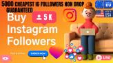 5000 Instagram HQ 5k follower on your account, non drop, Fast delivery trusted sellar.