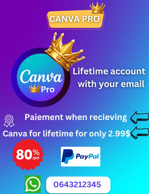 Canva Pro LifeTime - Instant Delivery - 1 min