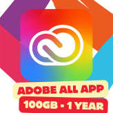 Adobe Creative Cloud 100GB Personal Account 1 Year 1 year warranty