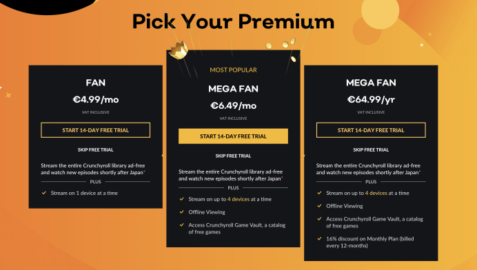 Crunchyroll Free Premium Trial Crunchyroll Premuim Month
