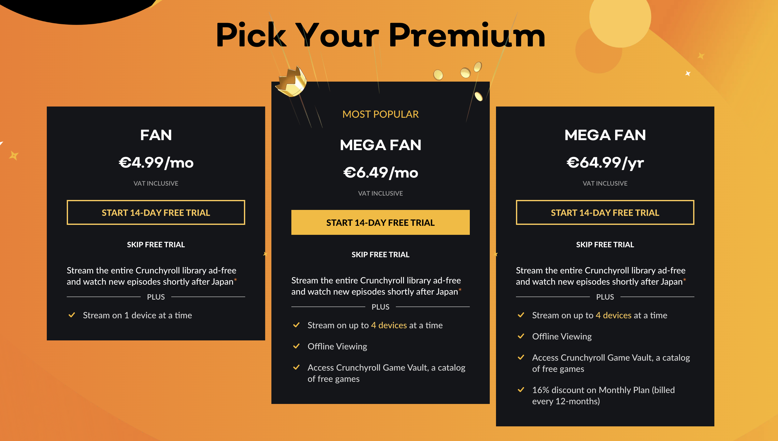 Crunchyroll Anime Crunchyroll 12 Month Subscription Crunchyroll