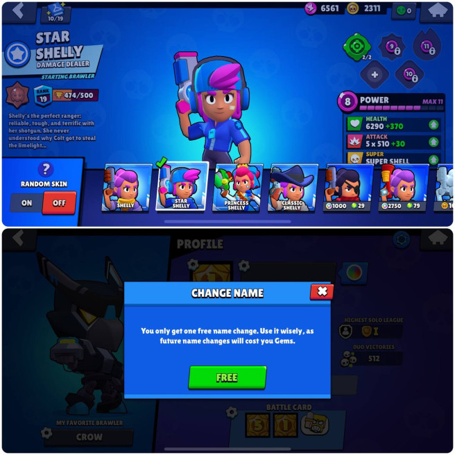 The rarest skin in the game on account | 62 brawlers | 24.310 trophy |37 skins |5 legendary |258 Bling | full access (iOS + Android)