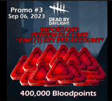 400,000 Bloodpoints ( November CODE)  [PC/PS4/5/XBOX]