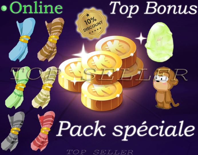 Allisteria : Kit parchotage +101 tout les elements + Nomoon +90 prospection + Dofus kaliptus +30 prospection + Top bonus - livraison 5 minutes