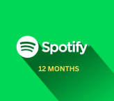 12 months Spotify premium account