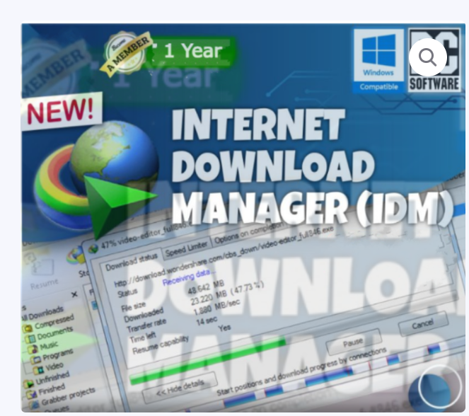 Get Original 1 Year Internet Download Manager (IDM) License Key