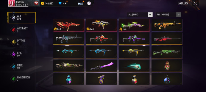 Free fire account