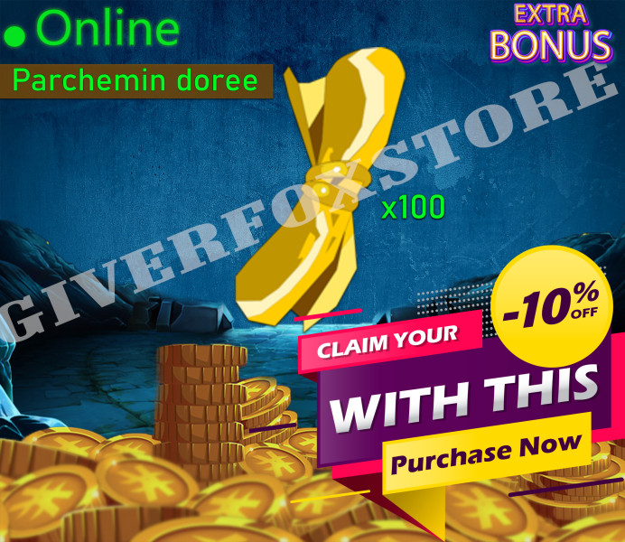 Boune>[ x100 Parchemin doree (Golden) ] +BONUS - livraison 5 minutes (Best buy)