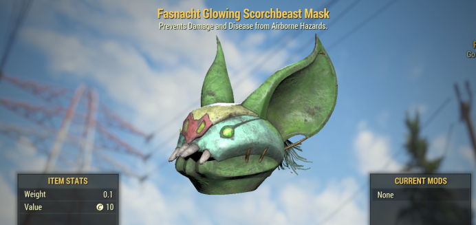 Fasnacht glowing Scorch Beast mask
